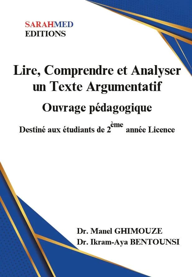 Couverture — Lire, Comprendre et Analyser un Texte Argumentatif